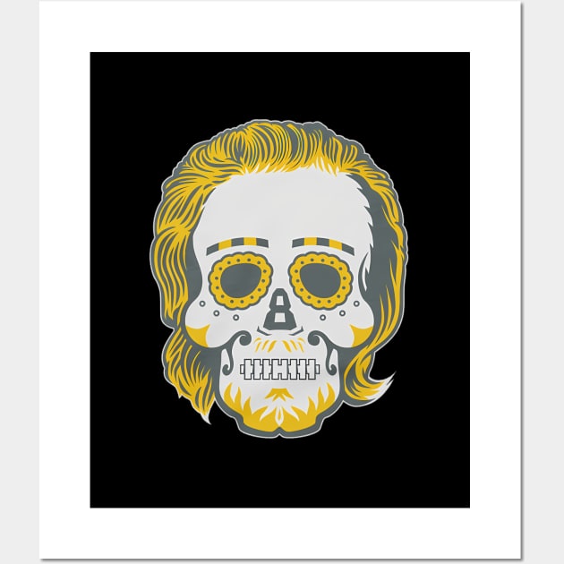 Kenny Pickett Sugar Skull Wall Art by caravalo